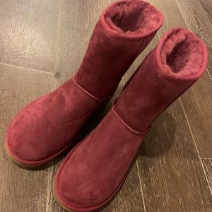 womens burgundy ugg boots